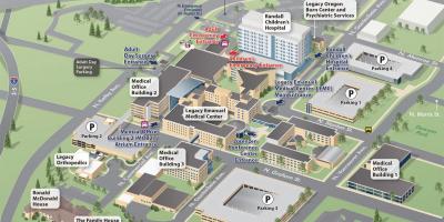 Bản đồ của Portland bệnh viện