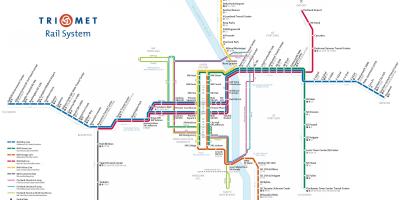 Portland tàu điện ngầm bản đồ