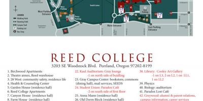 Bản đồ của Đại học reed